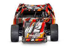 1/10 Slash Modified Dirt Oval Racer BL-2S Ready to Run (Orange) (TRA104354-74-ORNG)