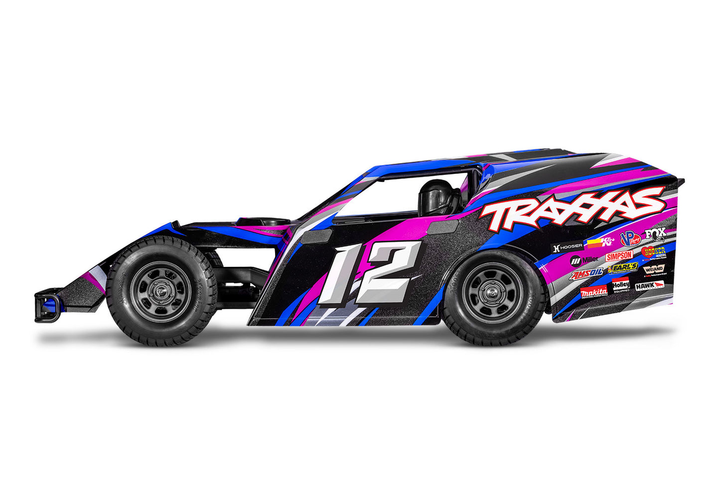 1/10 Slash Modified Dirt Oval Racer BL-2S Ready to Run (Pink) (TRA104354-74-PINK)