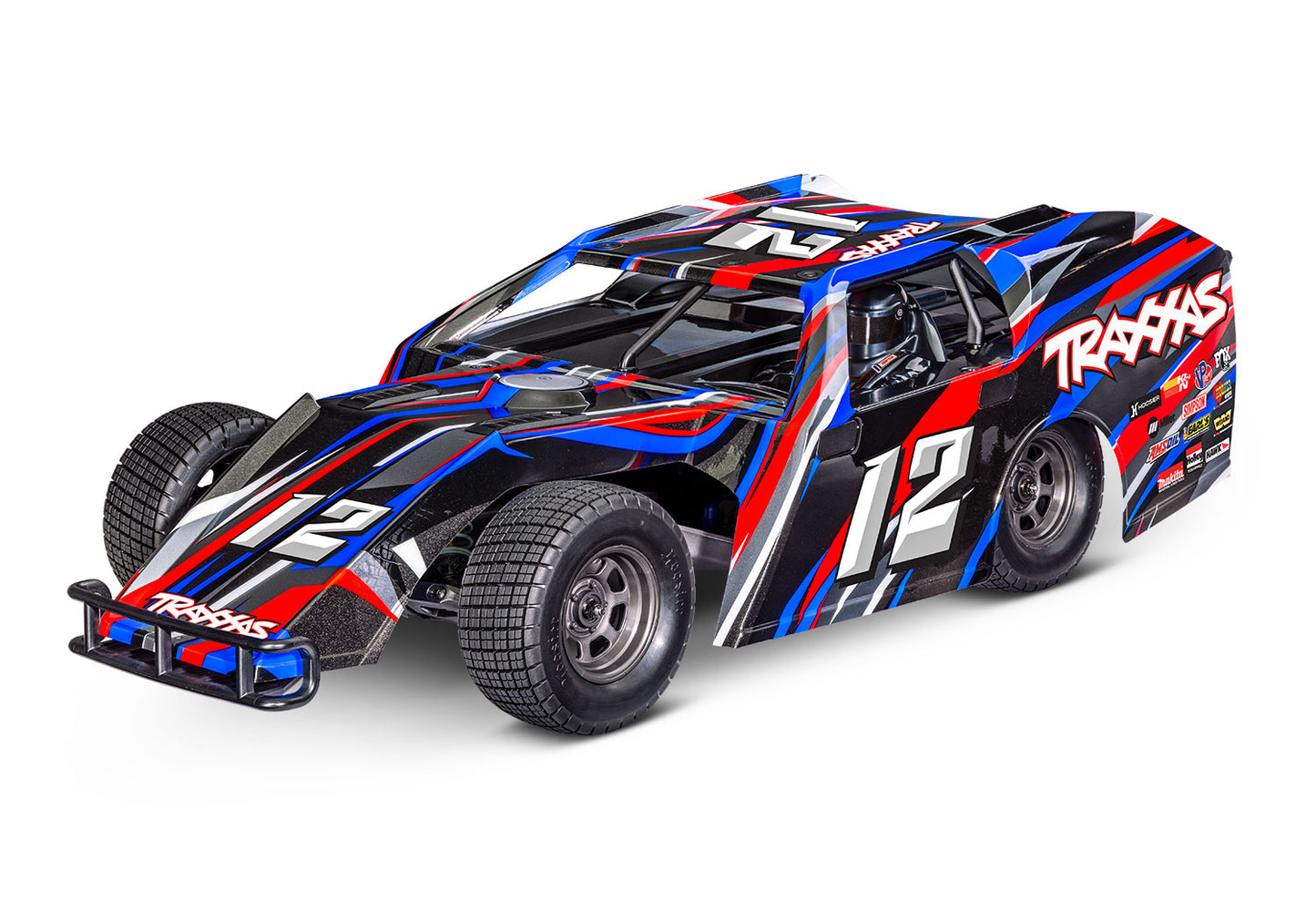 1/10 Slash Modified Dirt Oval Racer BL-2S Ready to Run (Red) (TRA104354-74-RED)