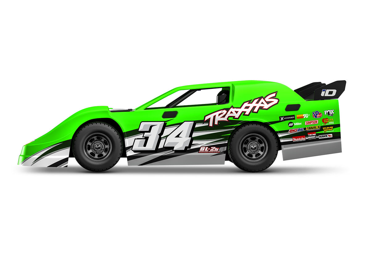 1/10 Slash Late Model BL-2S Ready to Run (Green) (TRA104364-74-GRN)