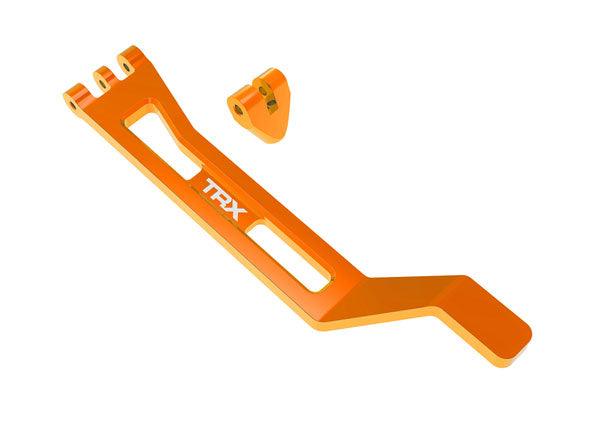 Aluminum Battery Hold-Down Set Orange for Mini Maxx (TRA10726-ORNG)