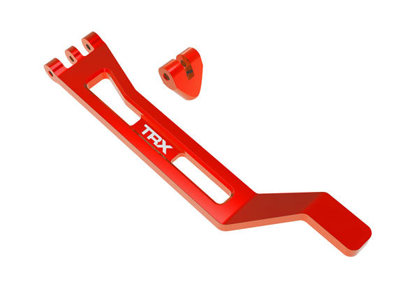 Aluminum Battery Hold-Down Set Red for Mini Maxx (TRA10726-RED)