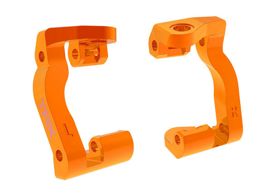 Aluminum Caster Blocks Orange for Mini Maxx (TRA10733-ORNG)