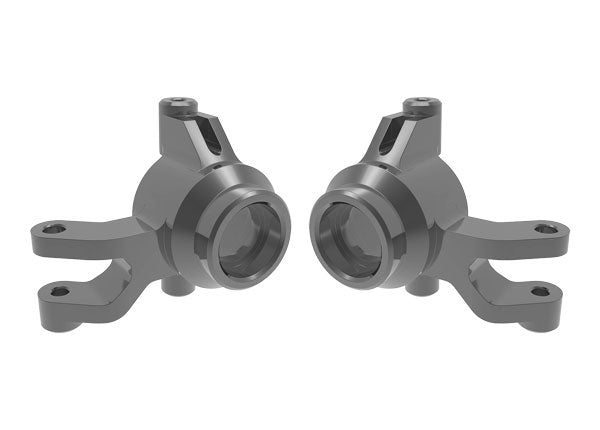 Aluminum Steering Blocks Gray for Mini Maxx (TRA10734-GRAY)