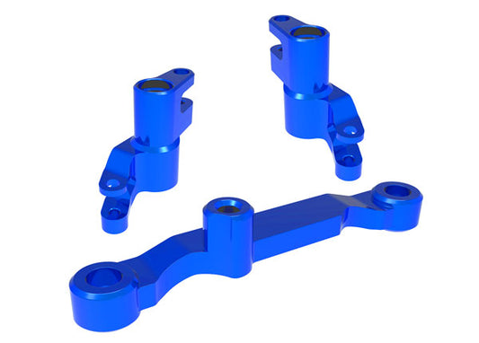 Aluminum Steering Bellcranks with Draglink for Mini Maxx (TRA10743-BLUE)