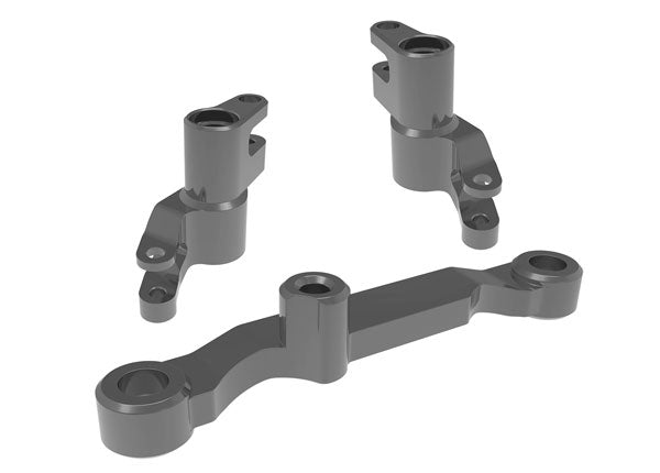 Aluminum Steering Bellcranks with Draglink Gray for Mini Maxx (TRA10743-GRAY)