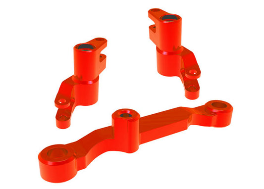 Aluminum Steering Bellcranks with Draglink Red for Mini Maxx (TRA10743-RED)