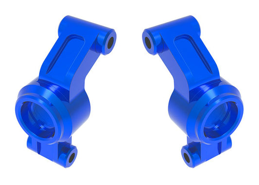 Aluminum Rear Stub Axle Carriers Blue for Mini Maxx (TRA10751-BLUE)