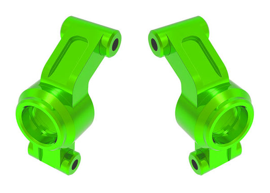 Aluminum Rear Stub Axle Carriers Green for Mini Maxx (TRA10751-GRN)