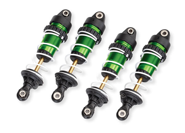 Aluminum Long GTR Green Shocks with Springs for Mini Maxx (4) (TRA10765-GRN)
