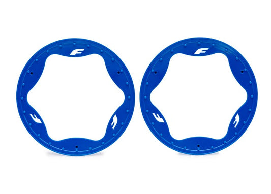Rear Beadlock Rings Blue (TRA10948-BLUE)