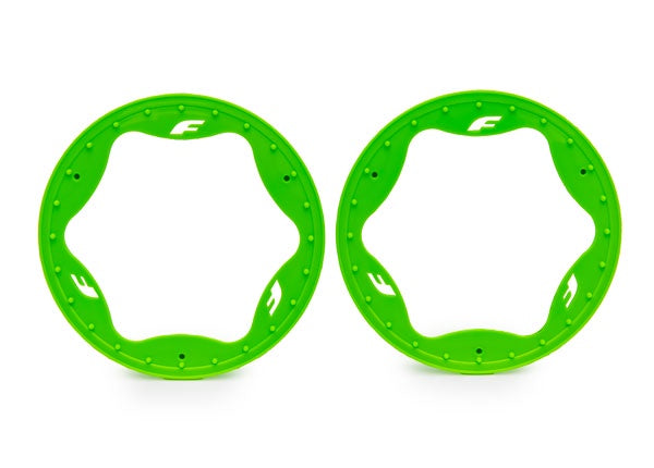 Rear Beadlock Rings Green (TRA10948-GRN)