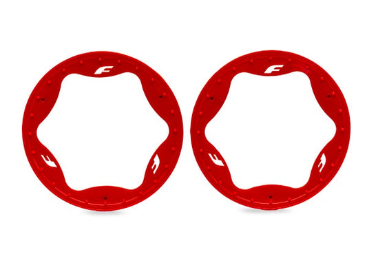 Rear Beadlock Rings Red (TRA10948-RED)