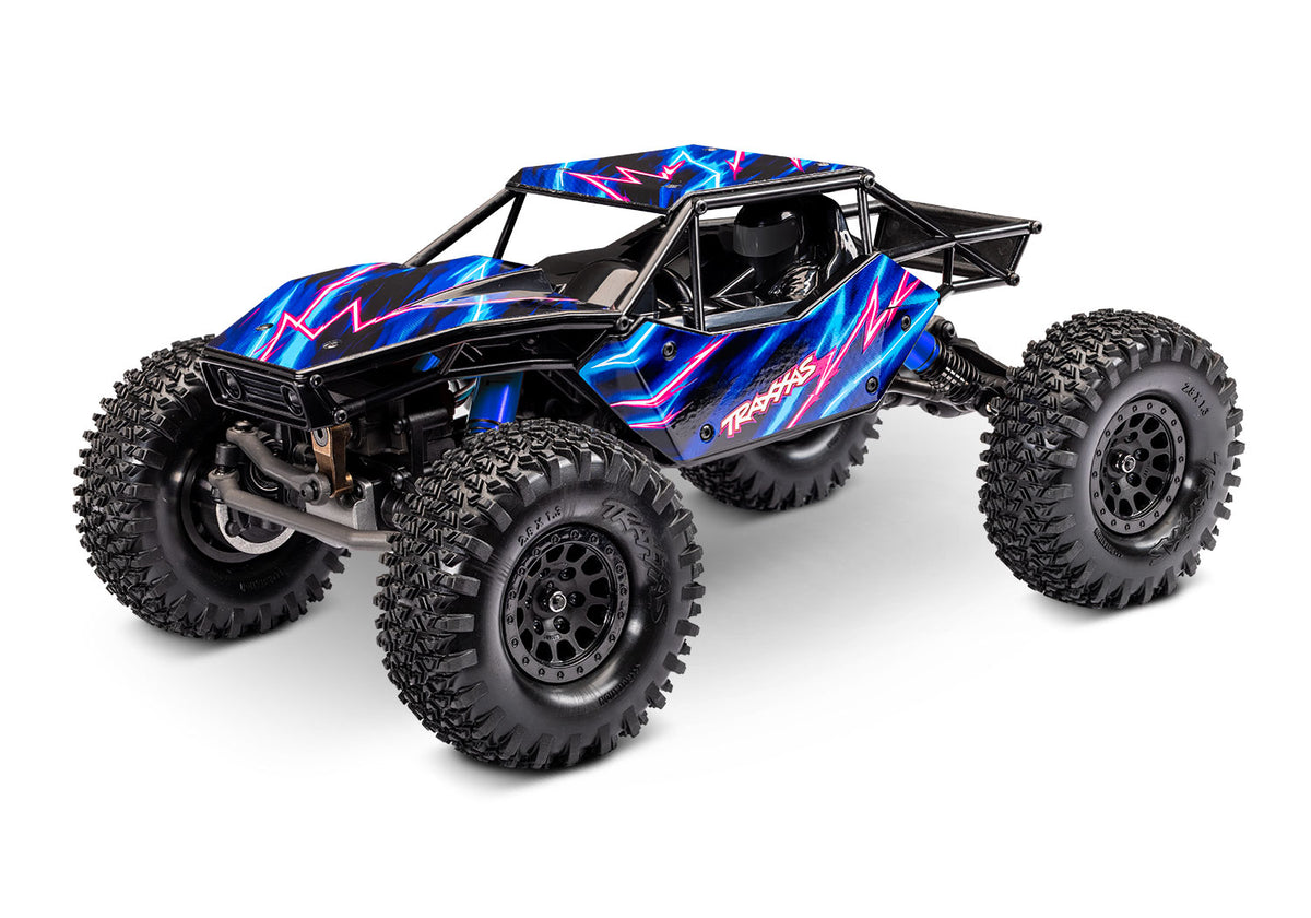 1/18 TXC-4M Exreme Crawler Ready to Run with Battery and Charger (Blue) (TRA120074-1-BLUE)