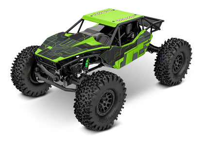 1/18 TXC-4M Exreme Crawler Ready to Run with Battery and Charger (Green) (TRA120074-1-GRN)
