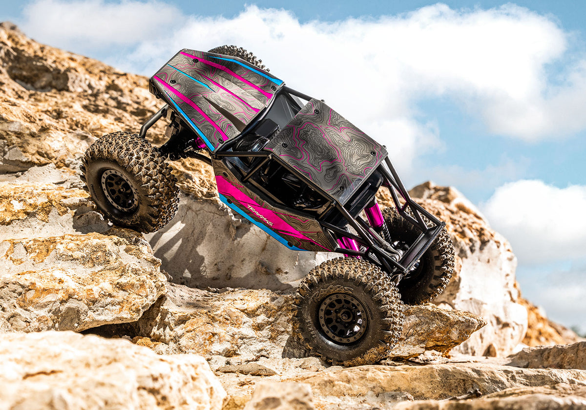1/18 TXC-4M Exreme Crawler Ready to Run with Battery and Charger (Pink) (TRA120074-1-PINK)