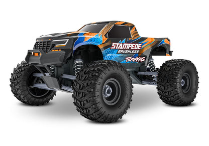 1/10 Stampede 2WD VX3 Brushless Ready to Run (Blue) (TRA136454-4-ORNG)