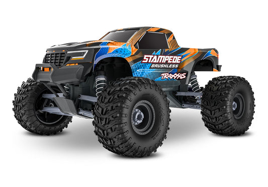 1/10 Stampede 2WD VX3 Brushless Ready to Run (Blue) (TRA136454-4-ORNG)