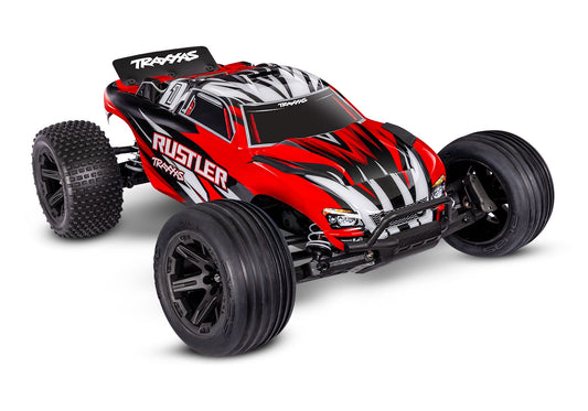 1/10 Rustler 2WD HD Ready to Run with Battery and USB-C Charger (RedX) (TRA37254-8-REDX)