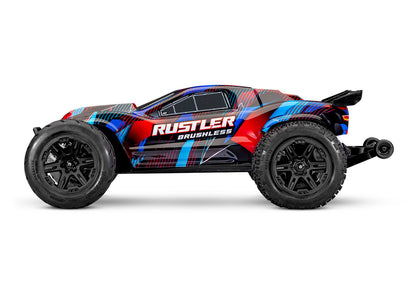 1/10 Rustler 2WD VX3 Brushless Ready to Run (Red) (TRA37454-4-RED)