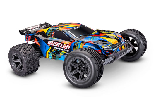 1/10 Rustler 2WD VX3 Brushless Ready to Run (Yellow) (TRA37454-4-YLW)