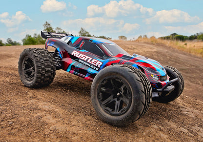 1/10 Rustler 2WD VX3 Brushless Ready to Run (Red) (TRA37454-4-RED)