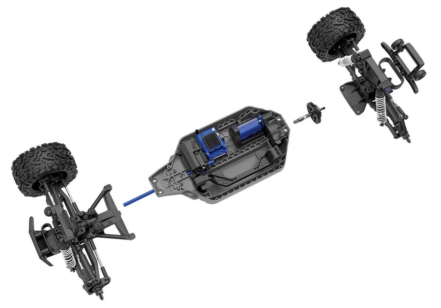 1/10 Rustler 4x4 VXL Ready to Run (Pink) (TRA67076-4-PINK)