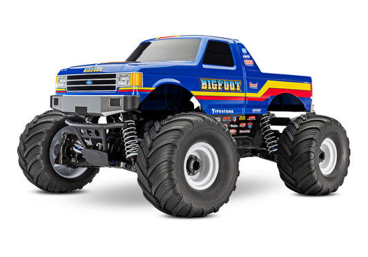 An action shot of the 1/10 Bigfoot 4x4 BL-2S Ready to Run (TRA67134-4).