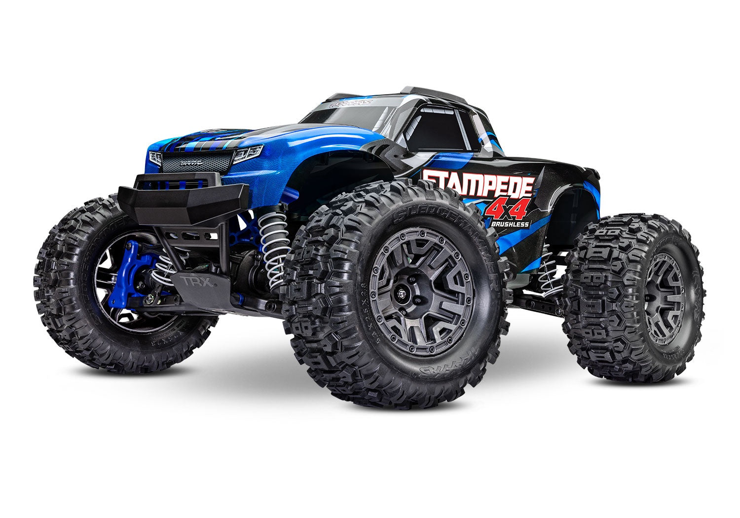 1/10 Stampede 4x4 BL-2S Ready to Run (Blue) (TRA67154-4-BLUE