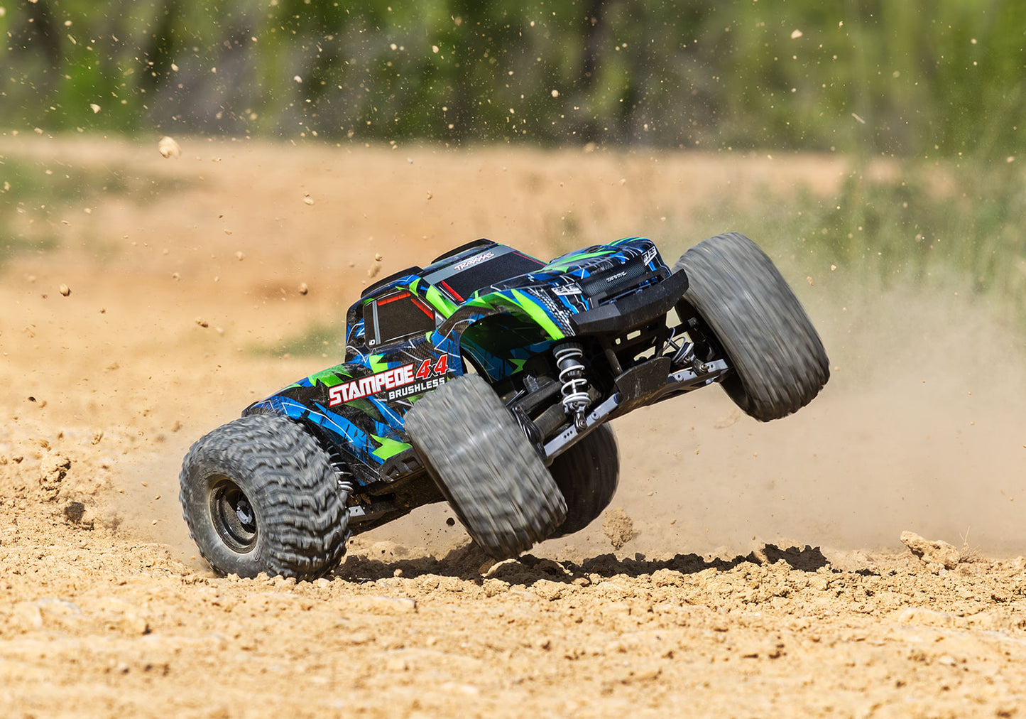 1/10 Stampede 4x4 VL3 Brushless Ready to Run (Green) (TRA67454-4-GRN)