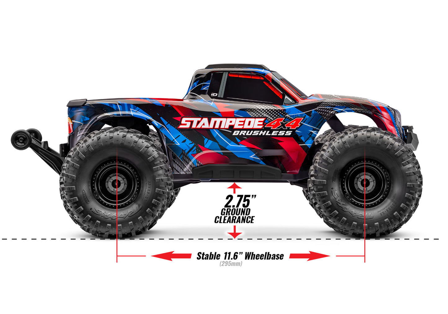 1/10 Stampede 4x4 VL3 Brushless Ready to Run (Orange) (TRA67454-4-ORNG)