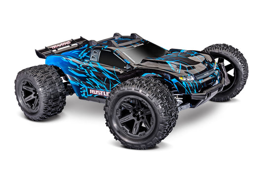1/10 Rustler 4x4 VL3 Brushless Ready to Run (Blue) (TRA67464-4-BLUE)