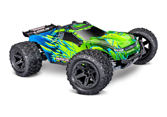 1/10 Rustler 4x4 VL3 Brushless Ready to Run (Green) (TRA67464-4-GRN)