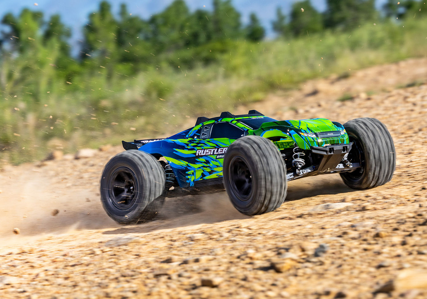 1/10 Rustler 4x4 VL3 Brushless Ready to Run (Green) (TRA67464-4-GRN)