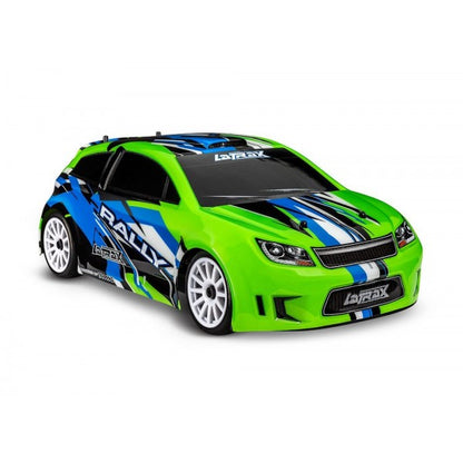 1/18 LaTrax Rally Ready to Run with Battery and Charger (Green X) (TRA75054-5-GRNX)