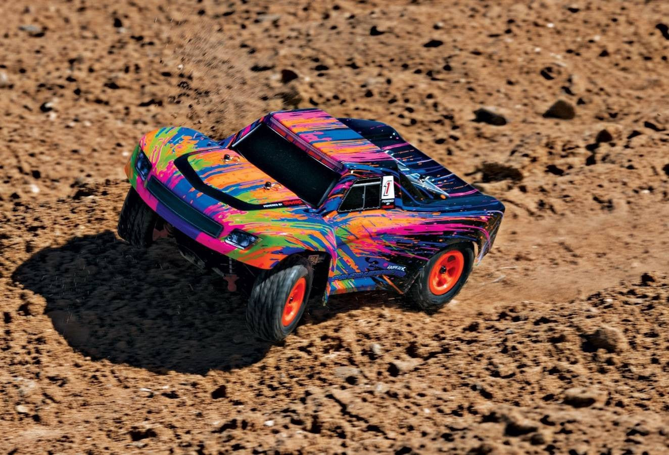 1/18 LaTrax Desert Prerunner Ready to Run with Battery and Charger (Color Burst) (TRA76064-5-CLRB)