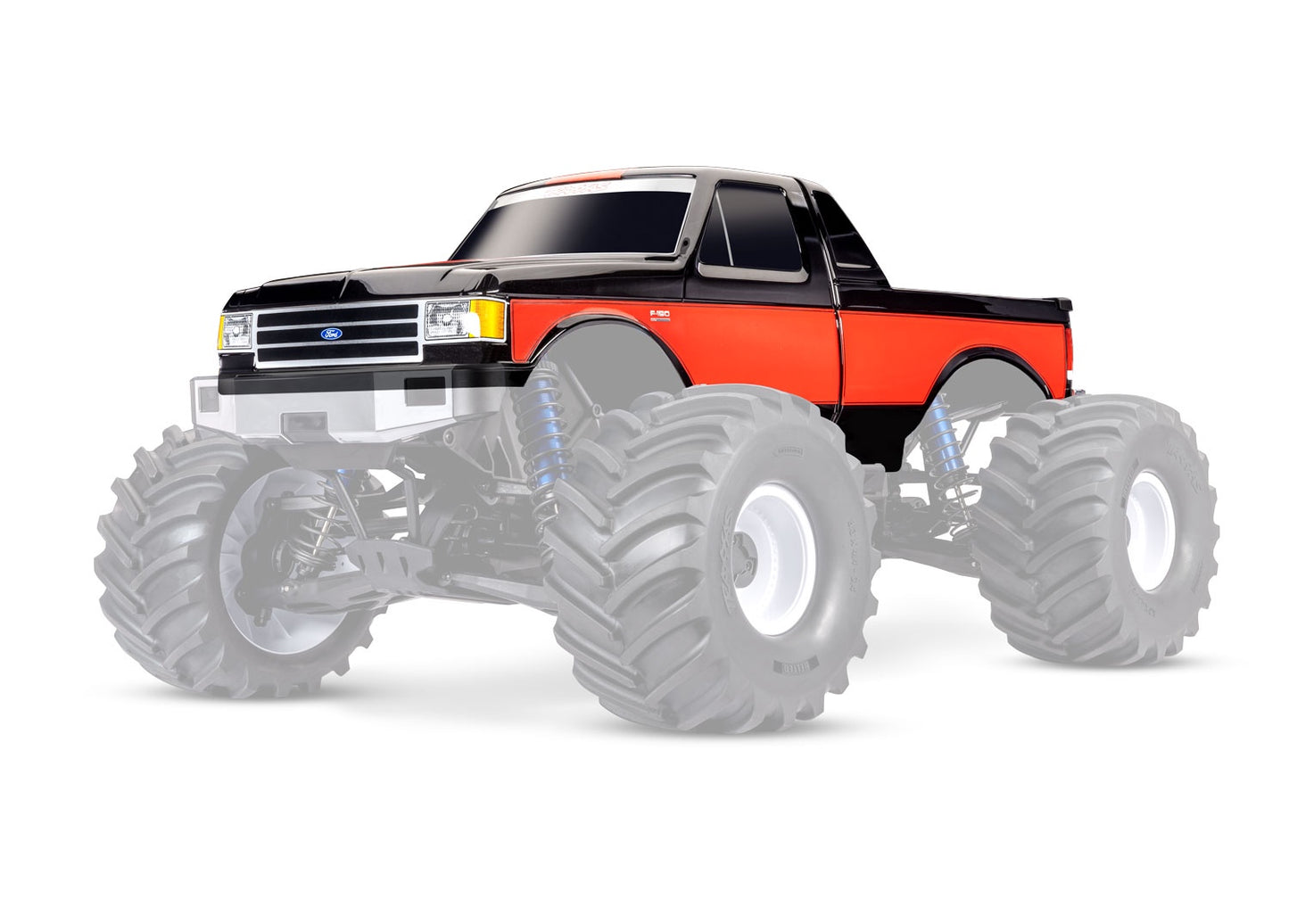 Prepainted Black Ford F-150 Body for X-Monster Truck (TRA7691-BLK)