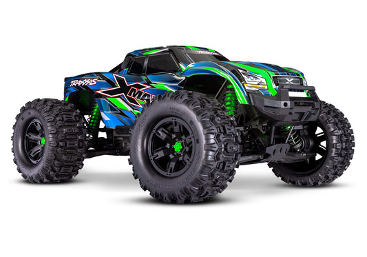 X-Maxx 8S with Belted Sledgehammer Tires (Green) (TRA77096-4-GRN)