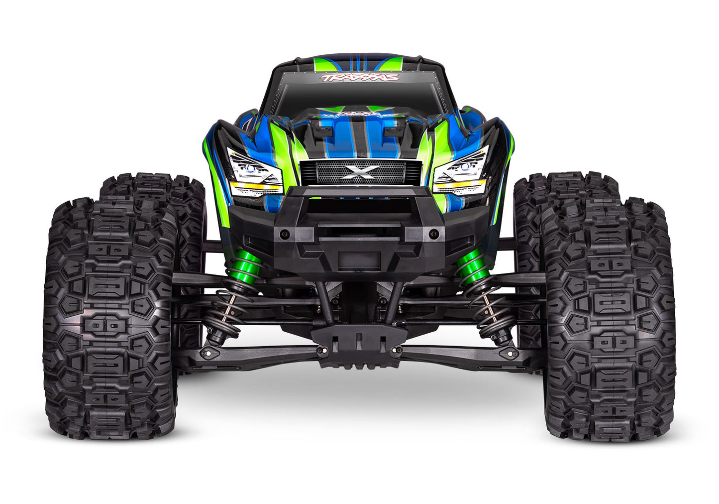 X-Maxx 8S with Belted Sledgehammer Tires (Green) (TRA77096-4-GRN)