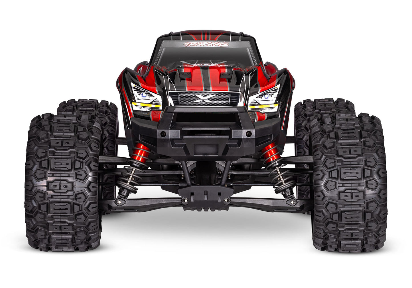 X-Maxx 8S with Belted Sledgehammer Tires (Red) (TRA77096-4-RED)