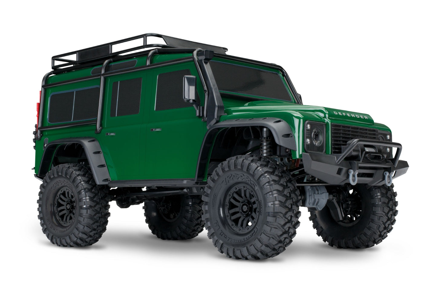 1/10 TRX-4 Defender Ready to Run with Clipless Body (Green) (TRA82256-4-GRN)