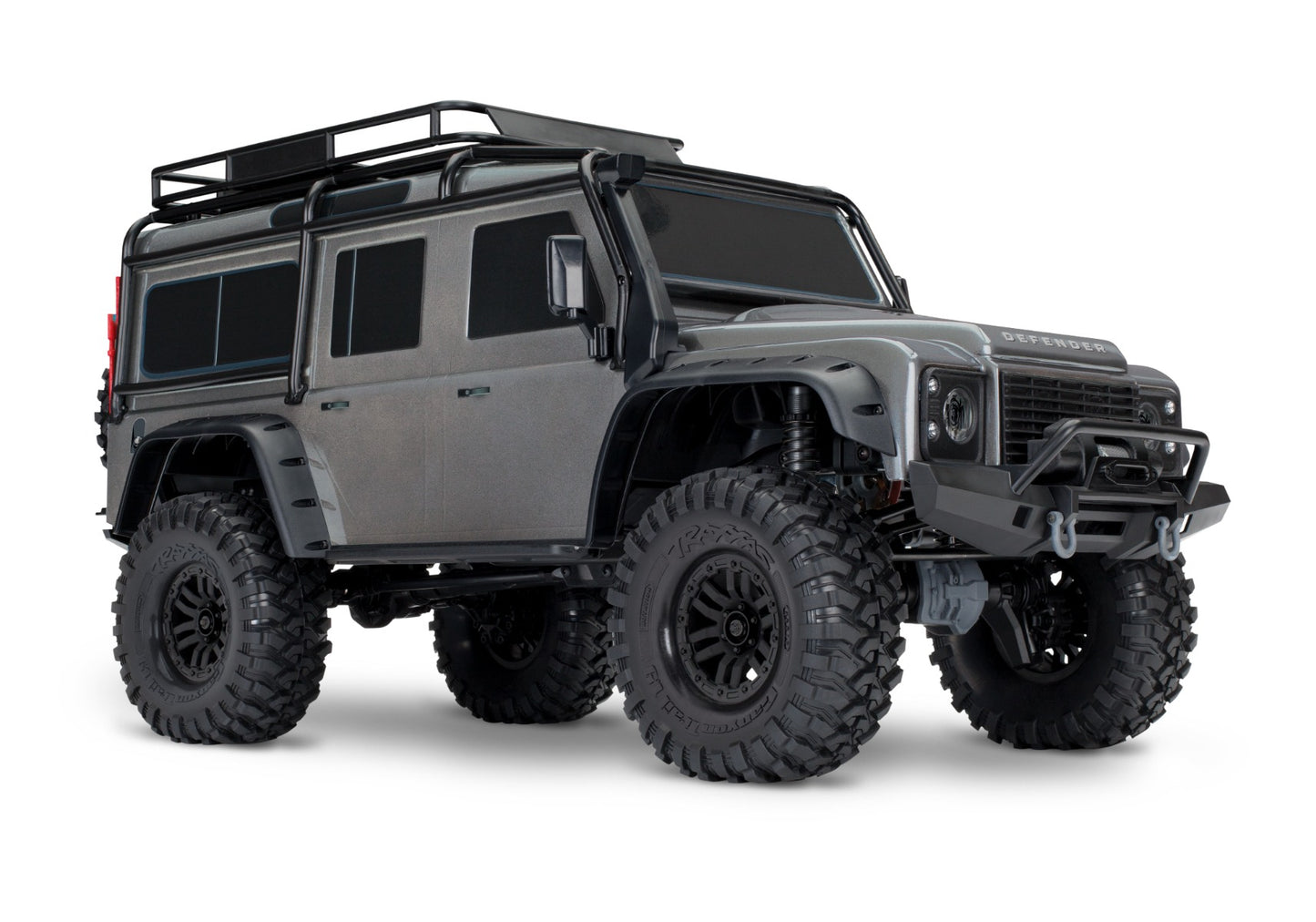 1/10 TRX-4 Defender Ready to Run with Clipless Body (Silver) (TRA82256-4-SLVR)