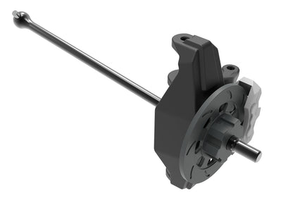 A detail shot of the 1/7 Unlimited Desert Racer Ready to Run (Fox) (TRA85086-4-FOX).