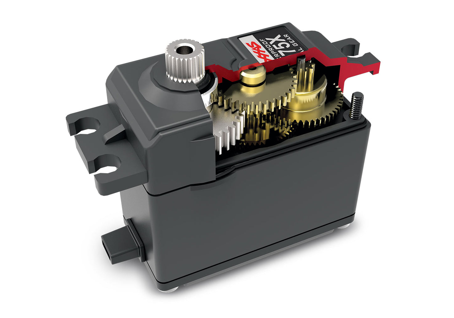 A detail shot of the 1/7 Unlimited Desert Racer Ready to Run (Fox) (TRA85086-4-FOX).