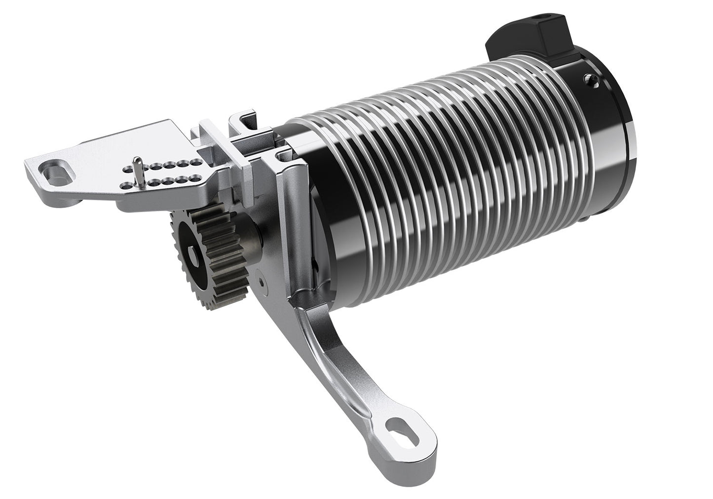 A detail shot of the 1/7 Unlimited Desert Racer Ready to Run (Fox) (TRA85086-4-FOX).