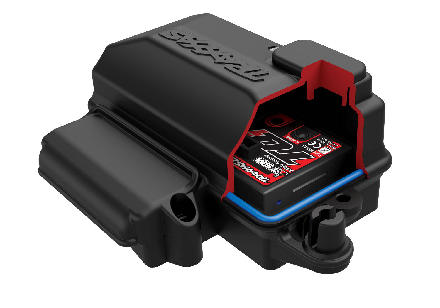 A detail shot of the 1/7 Unlimited Desert Racer Ready to Run (Fox) (TRA85086-4-FOX).