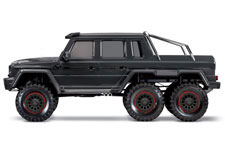 1/10 TRX-6 Mercedes-Benz G 63 AMG 6x6 with Clipless Body Ready to Run (Black) (TRA88296-4-BLK)