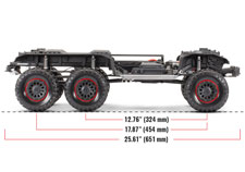 1/10 TRX-6 Mercedes-Benz G 63 AMG 6x6 with Clipless Body Ready to Run (Black) (TRA88296-4-BLK)