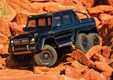 1/10 TRX-6 Mercedes-Benz G 63 AMG 6x6 with Clipless Body Ready to Run (Black) (TRA88296-4-BLK)