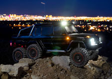 1/10 TRX-6 Mercedes-Benz G 63 AMG 6x6 with Clipless Body Ready to Run (Black) (TRA88296-4-BLK)